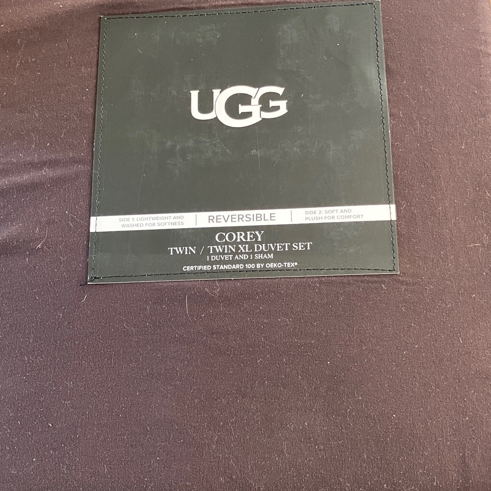 UGG Corey Twin/Twin XL Duvet Set - Burgundy